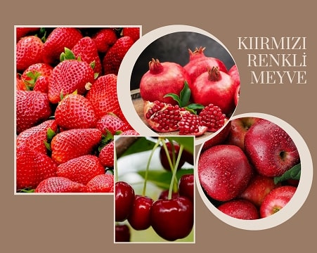 Türkiye'de yetişen popüler kırmızı renkli meyveler